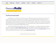 Tablet Screenshot of personalaudio.net